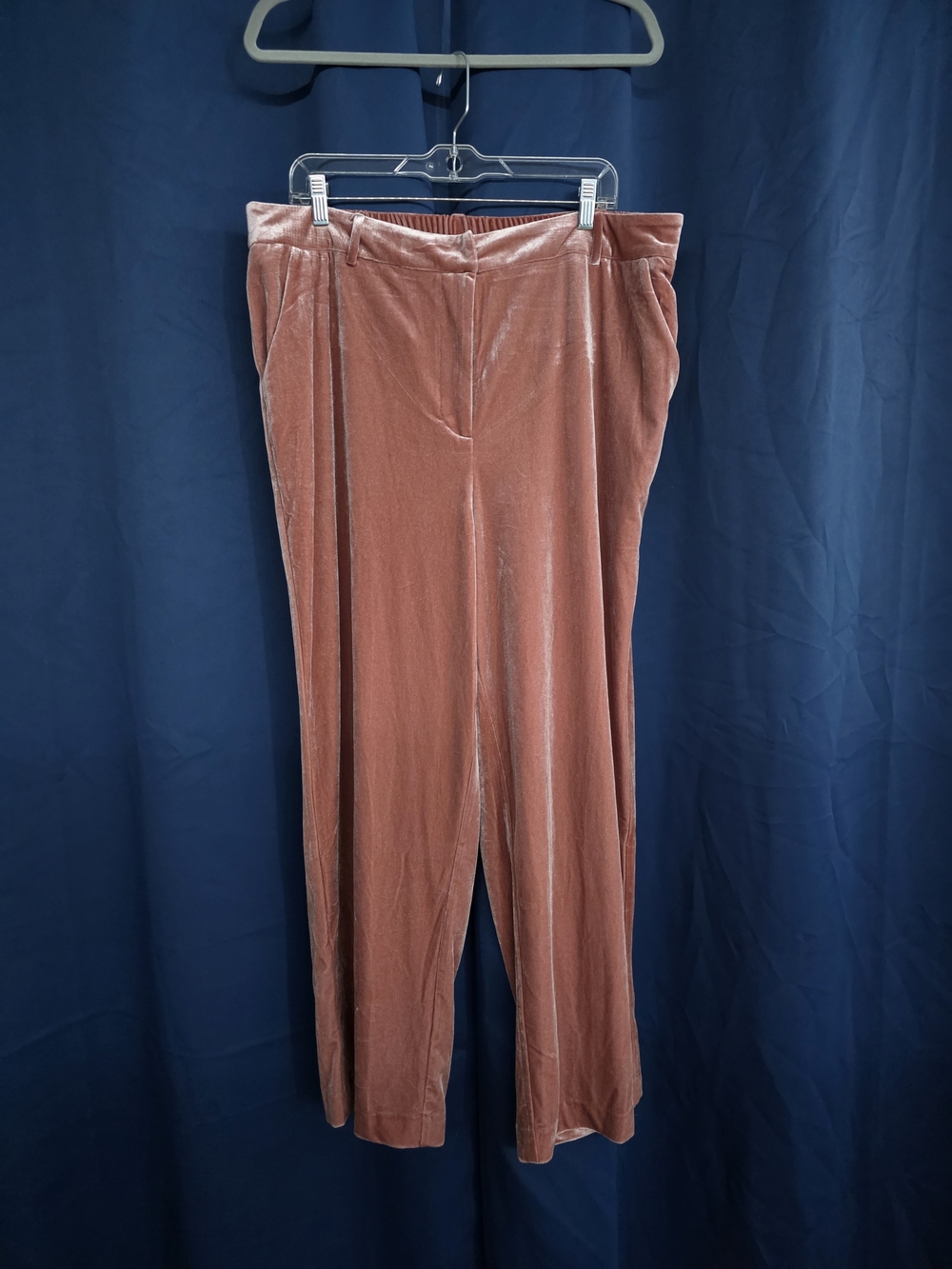 Women's Soft Straight-Leg Pants in Dusty Rose 1X